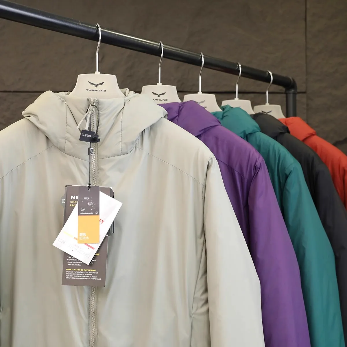 

Men's Lightweight Hooded Cotton Jaet Outdoor Windproof Water-resistant Autumn Winter Faion Ci Sle Zipper Closure Casu...