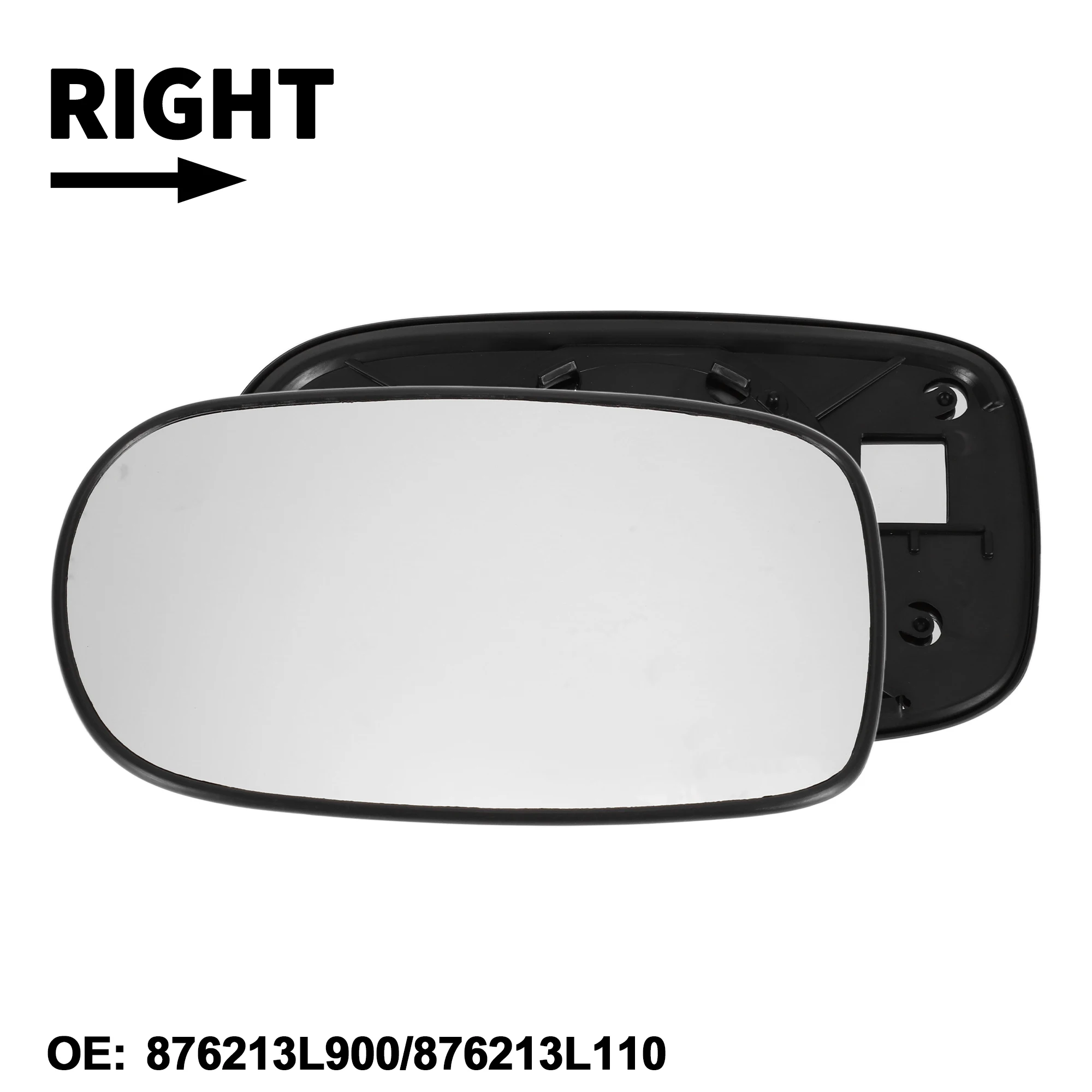 UXCELL يمين مع استبدال زجاج مرآة التسخين لشركة Hyundai Azera No.876213L900