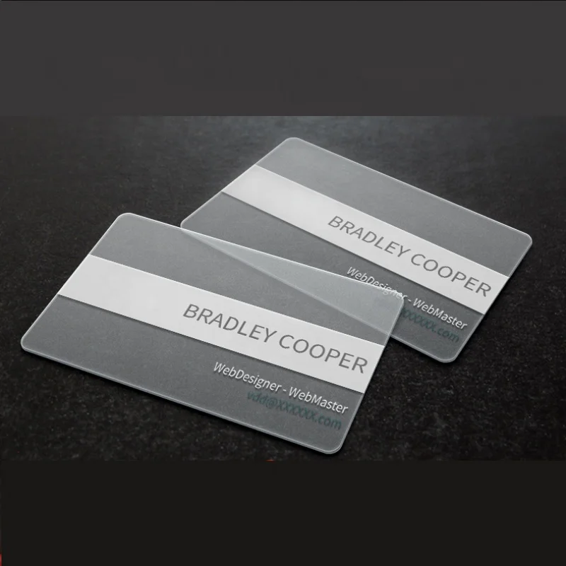 

200pcs transparent business card