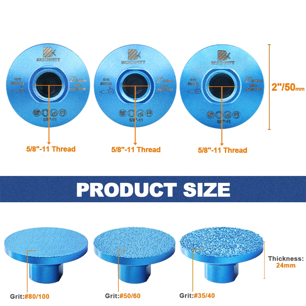 BRSCHNITT 1pc Diamond Flat Grinding Wheel For Rough Grinding Levelling Marble Quartz stone Granite Cobblestone Grinding Disc