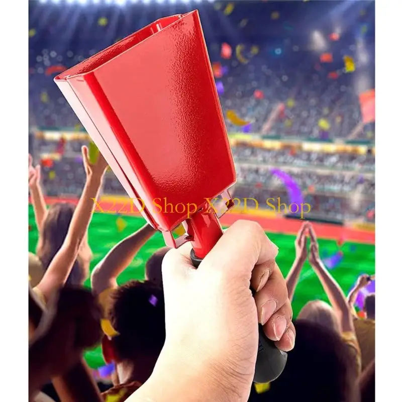 Campanas vaca Metal 9 pulgadas X22D, cencerros mano para ceremonia, cencerros para fanáticos los deportes, y a