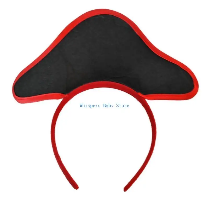 U90E Halloween Pirac Pirate Głowna Korona ślepej opaski Halloween Tiaras Crown