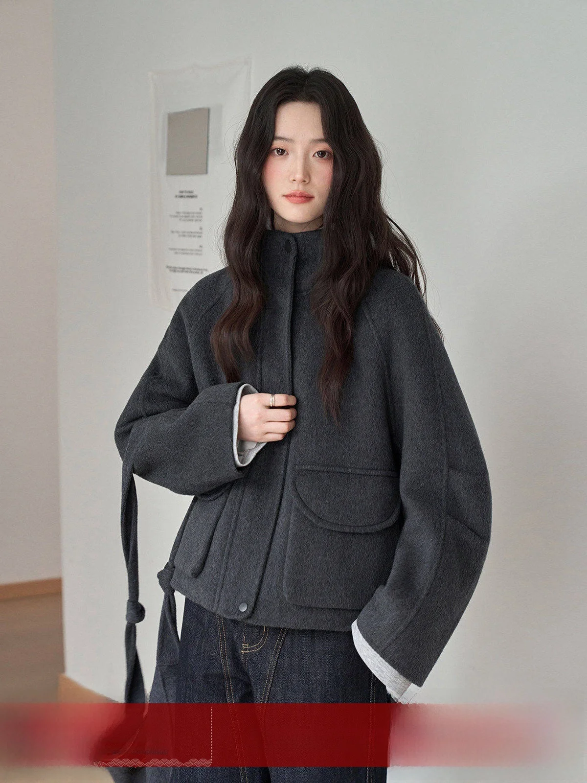 

Женское двустороннее шерстяное пальто MoZa свободного кроя, теплое, зимнее, в разных цветах