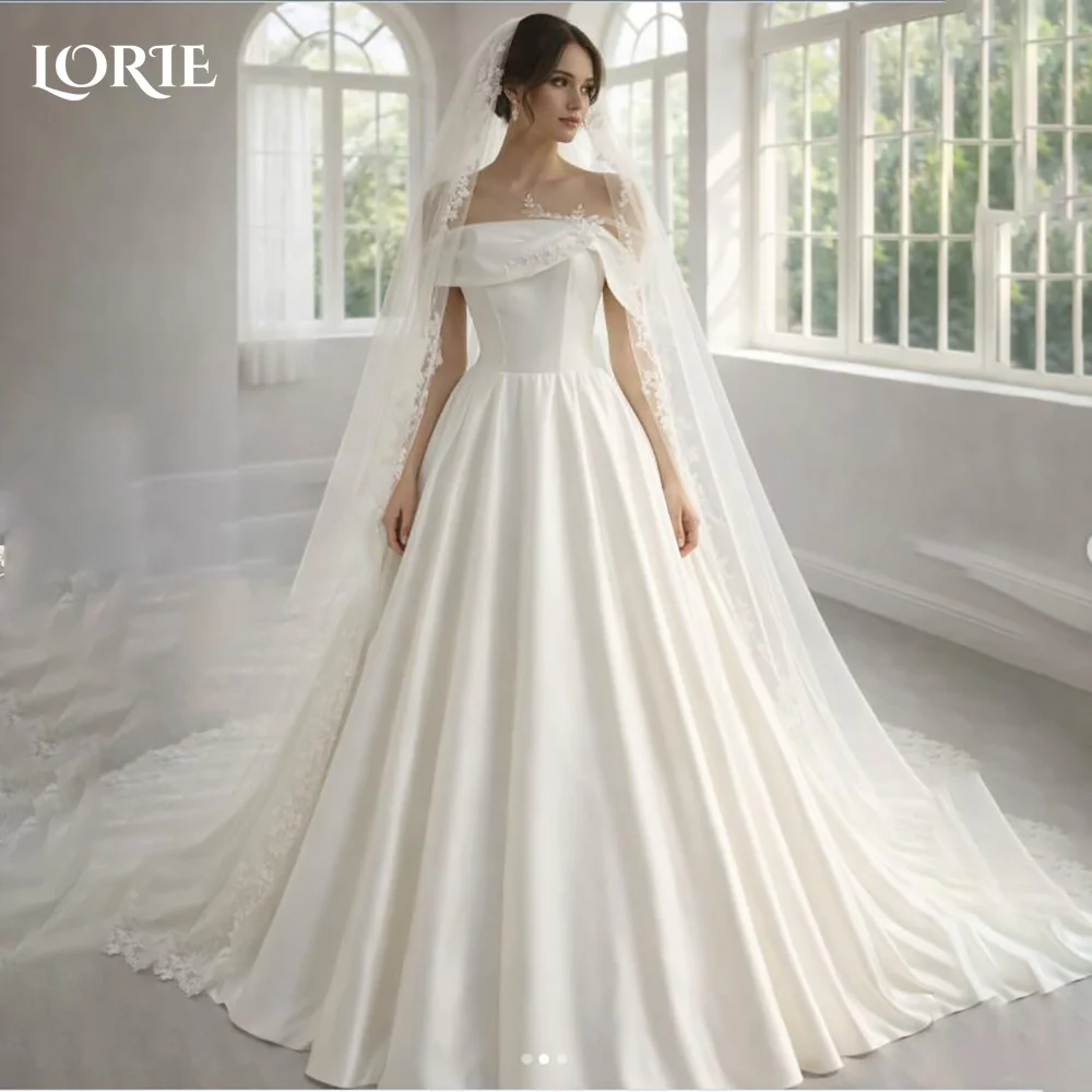

LORIE Lace Mermaid Wedding Dresses for Women Long Sleeve High Neck Bridal Gown Mermaid Bride Dress Customized Formal Club Dress
