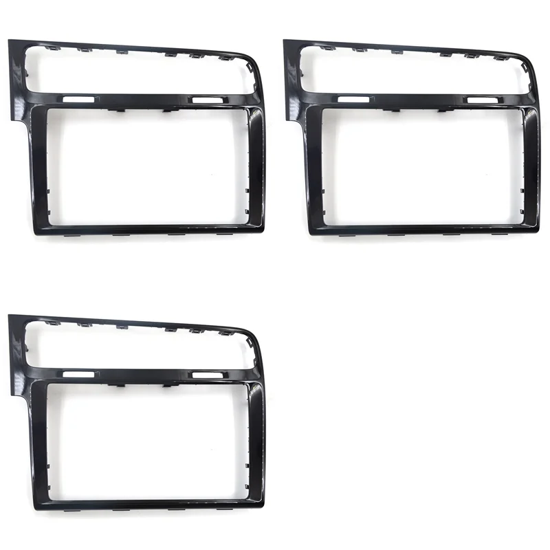

3 шт., 8-дюймовая стеклянная рамка для экрана для Golf 7 2013-2021, центральная консоль, GPS-навигационная панель, накладка, рамка