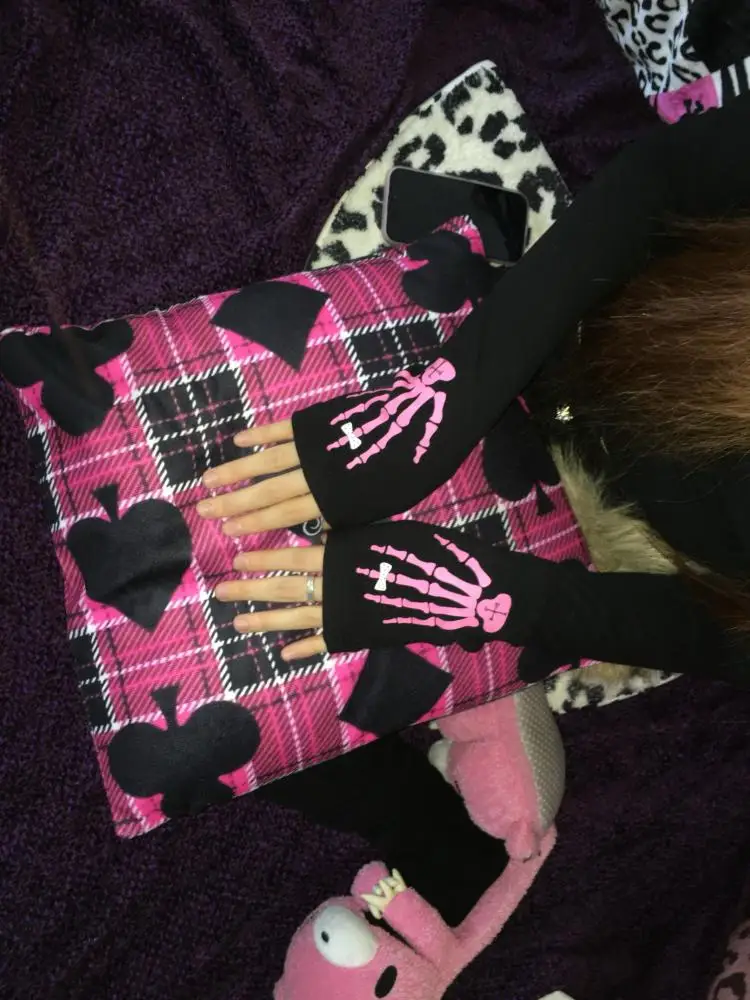 Erwofeina Print Grafische T-shirts Vrouwen Kleding Lange Mouw Gothic 2000s Kleding Y2k Kawaii Slanke Herfst Tops Tees Vrouwelijke Kleding