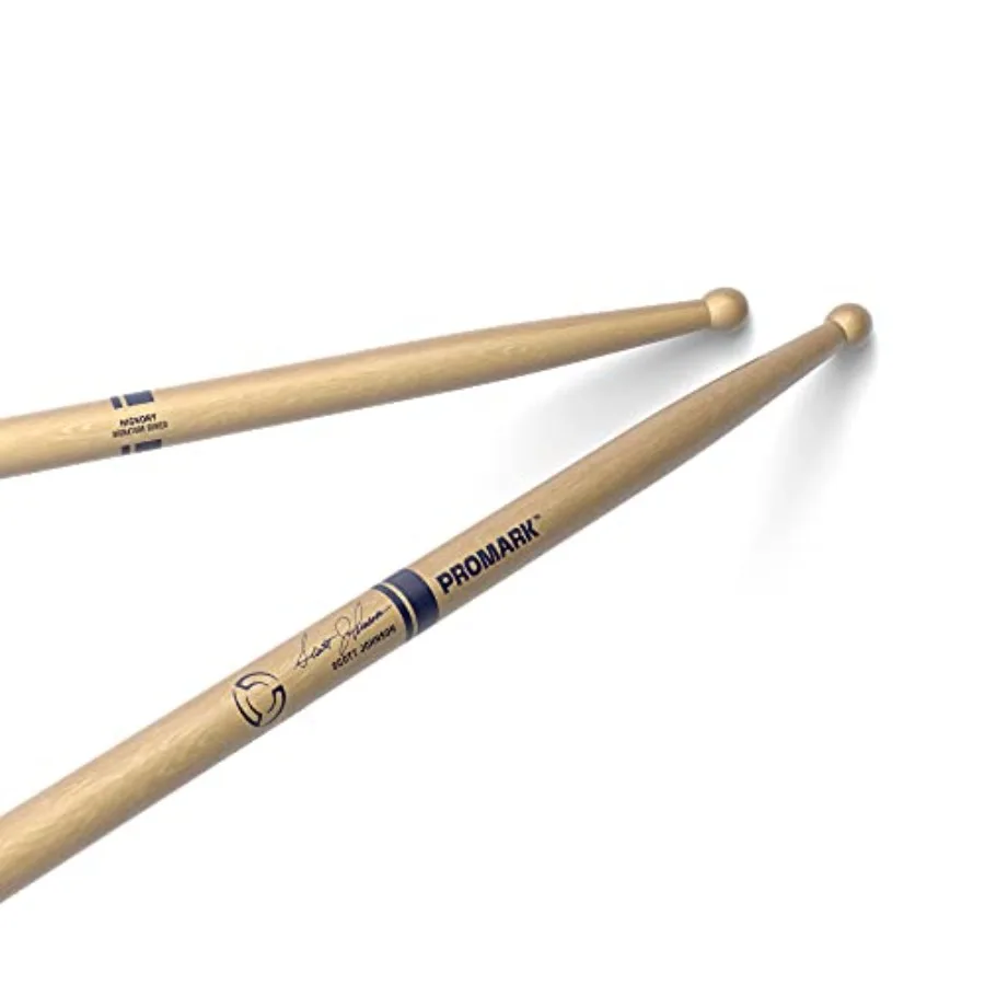 

Барабанные палочки ProMark Scott Johnson Hickory Signature Marching Snare Drum Sticks - FireGrain для более интенсивной игры на протяжении длительного времени - без излишних вибраций