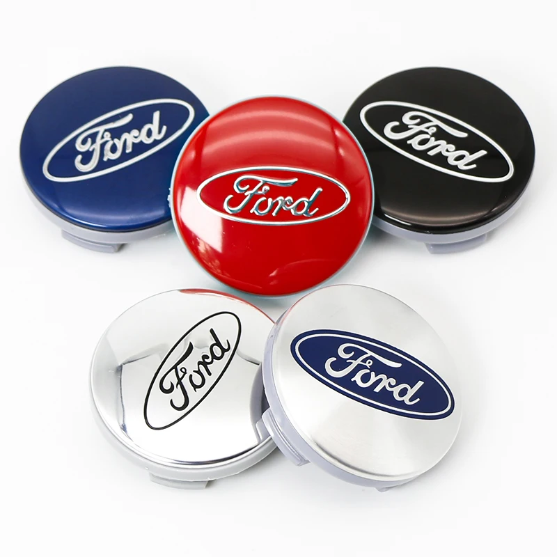 4Pcs 54mm Auto Emblem Original Wheel Center Cover Car Badge Hubcaps For Ford Focus MK2 Fiesta Mondeo Shelby Kuga Ecosport Falcon