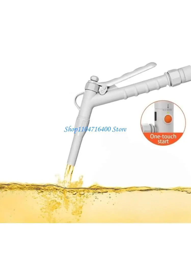 

y1gd Hand Nozzle Equipped Portable 2.8GPM Battery Powered with Extendable Hose for Transferring Gas Fuels Water