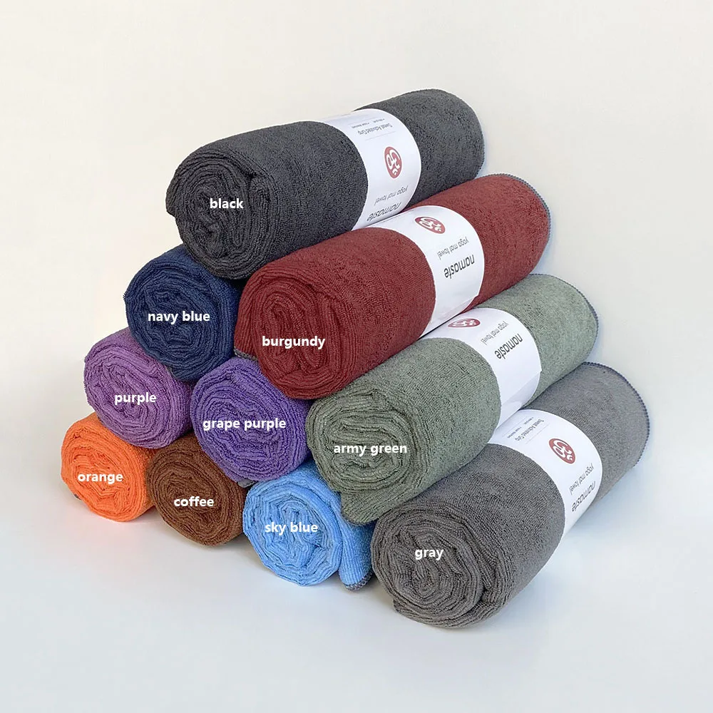 Non-Slip Quick-Dry Fitness Pilates Mat Yoga Towel Gym Yoga Mat Cover Cloth Washing Machine Friendly Sports Yoga Blanket