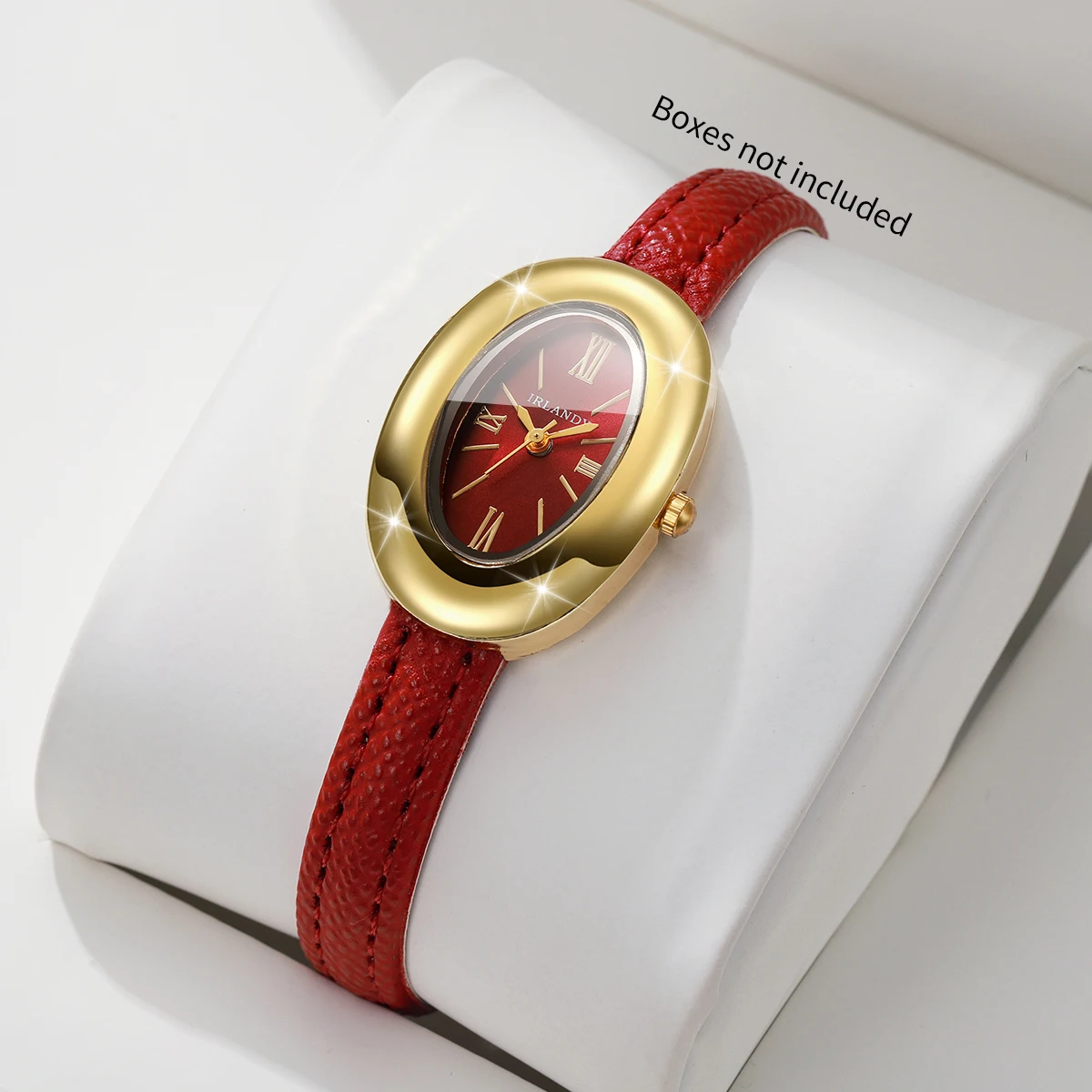 Elegant Ultra-thin Leather Strap Women Quartz Watch Fashion Oval Dial Ladies Watches Relogio Feminino Clock Gift（Without Box）