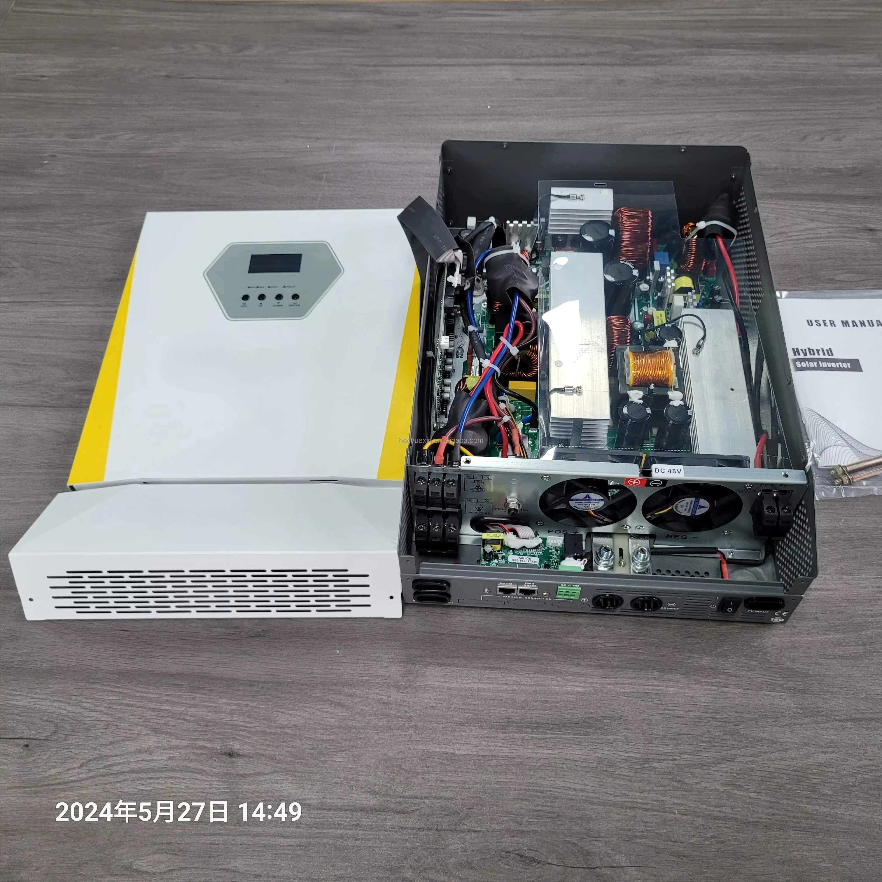 4Kw 5Kw 8Kw 11Kw Pure Sine Wave Inverter Single Phase 48V Hybrid Solar MPPT Controller Dual Output Shutdown Grid Connected 3Kw