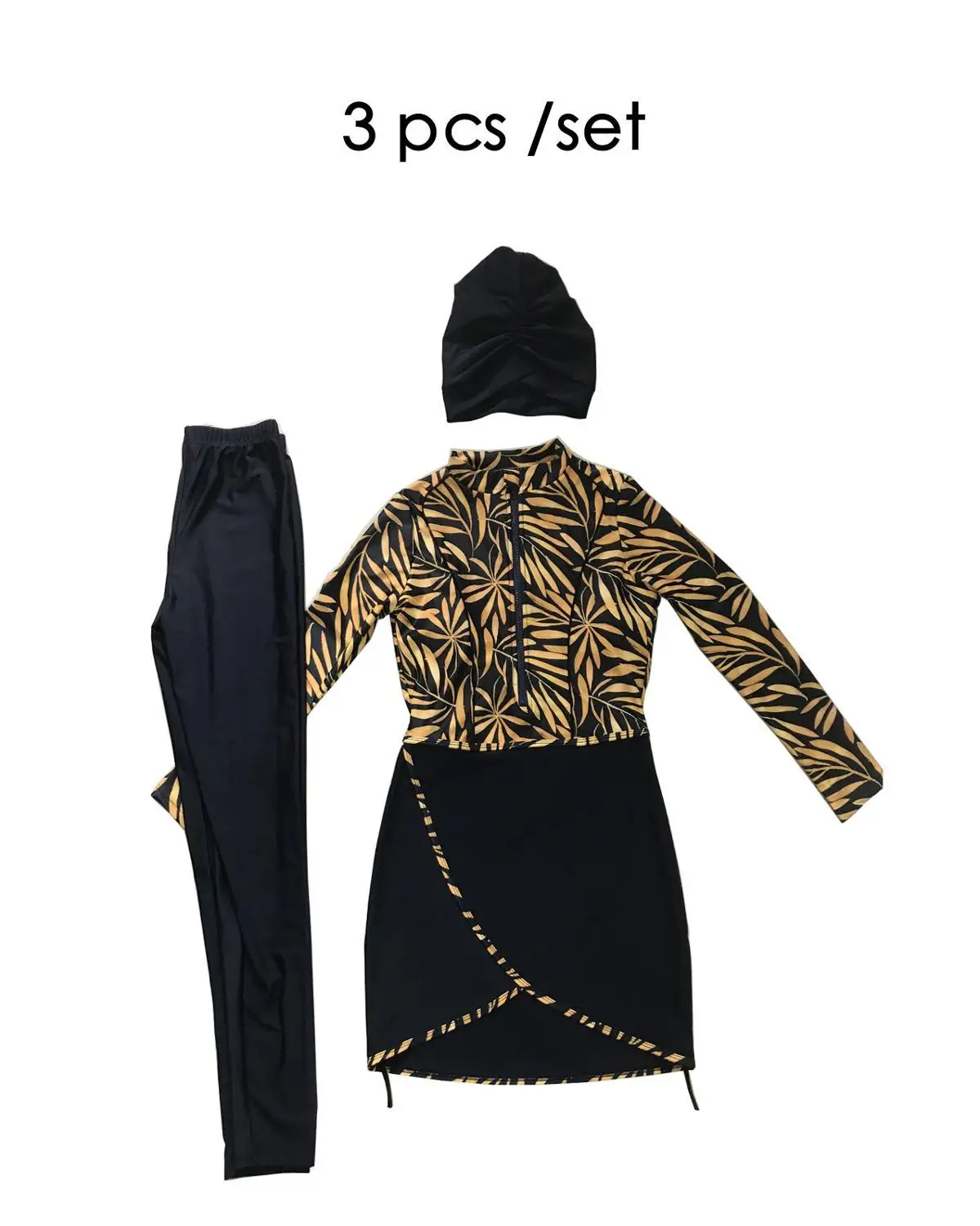 Muslim Modest Swimwear Women Hijab Burkini Swimsuit Cover Ups Swimming Suit Hijabs For Woman Islamic Long Sleeve Swim Bathing