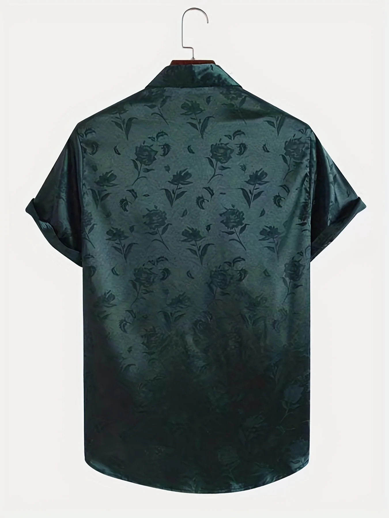 Camisa de manga corta con estampado Floral para hombre, camisa informal de verano, tops para hombre