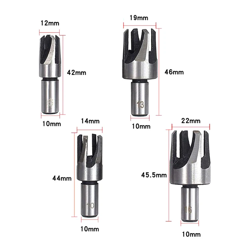 15 قطعة مقبض دائري برميل/مخلب نوع سدادة خشبية الحفر ، مثقاب غاطسة ، فتاحة ثقب النجارة التوسيع مثقاب الخشب إزالة والقطع