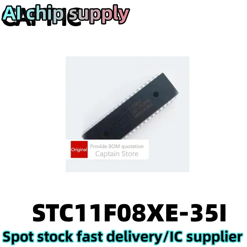 5PCS STC11F08XE-35I-DIP40