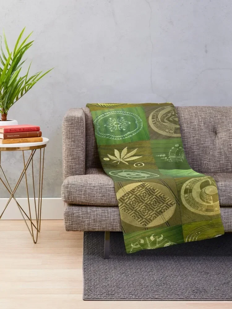 Crop Circles Throw Blanket Travel Soft Big Blankets Sofas Of Decoration Soft Beds Blankets