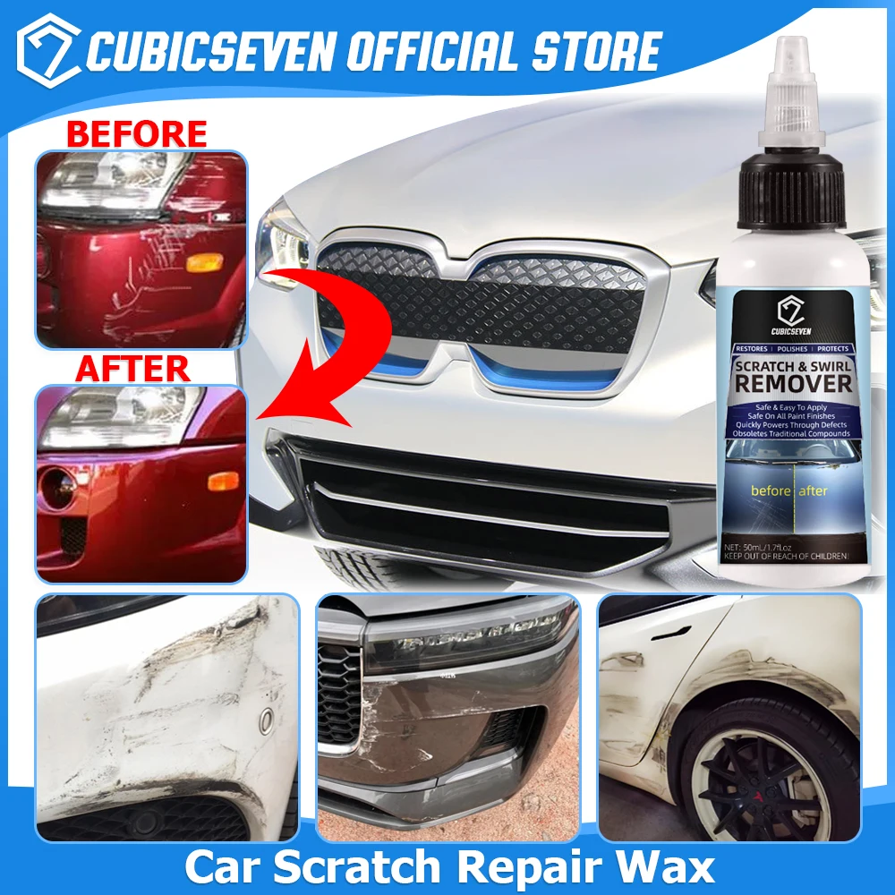 Cubicseven 50Ml Car Paint Scratch Repair Agent Car Scratch Removal Liquid Repair Spray To Remove Scars and Restore The Body