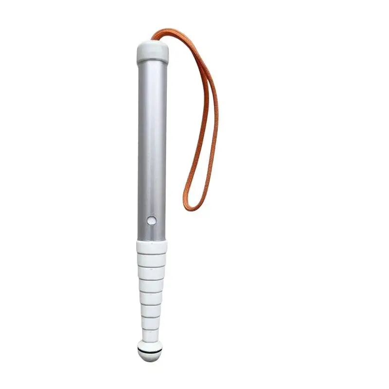 New Telescopic Blind Cane Walking Stick Blind Reflective Cane Lanyard Anti Slip Foldable Lightweight Shockproof Crutch