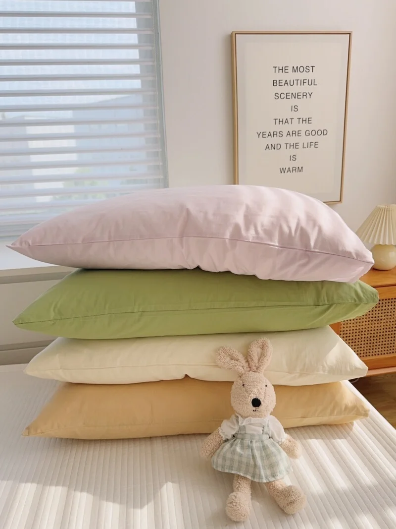 

Наволочка из чистого хлопка Macaron, 48x74 см, в стиле конверта, простая, полностью хлопковая, для постельного белья