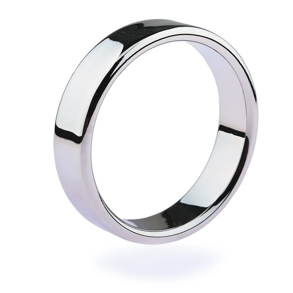 Metal stainless steel men's scrotal pendant restraint device lock ring dildo pendant ring adult metal D027