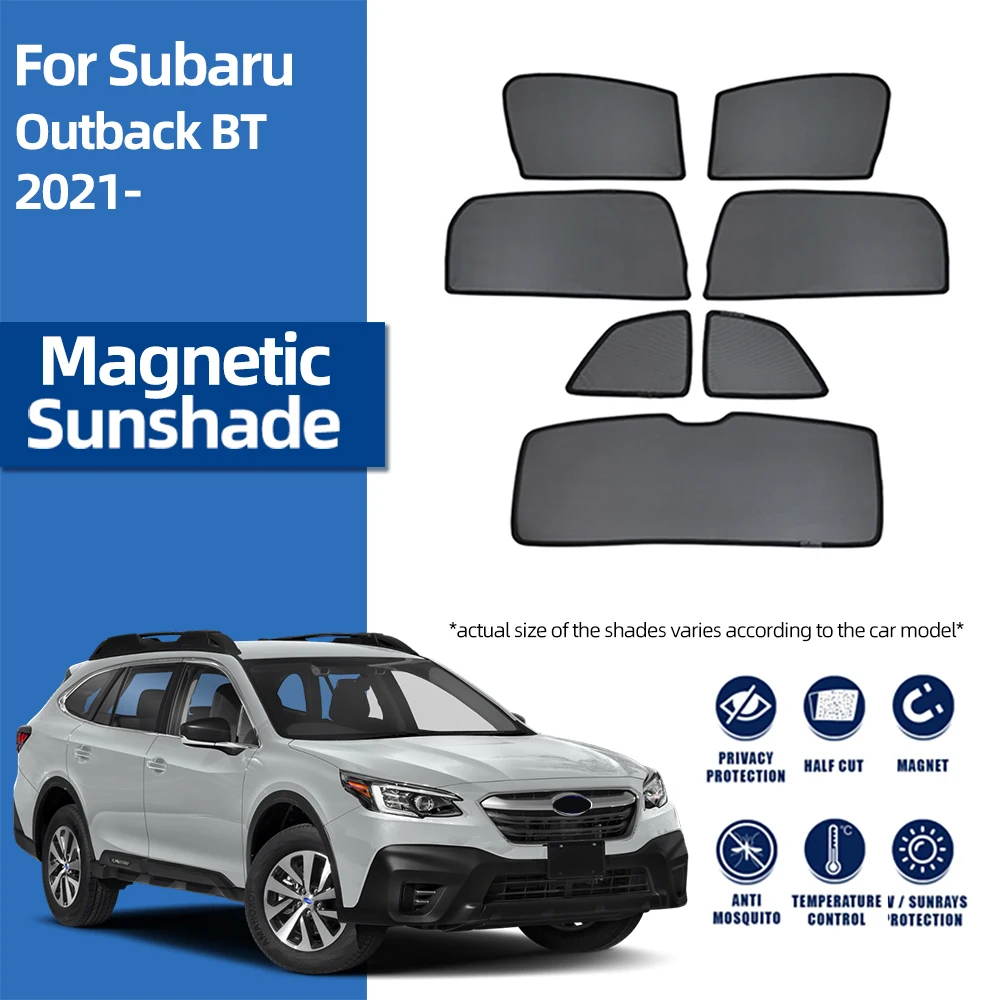 

For Subaru Outback MK6 2021 2022 2023 2024 Magnetic Car Sunshade Front Windshield Curtain Rear Side Baby Window Sun Shade Visor