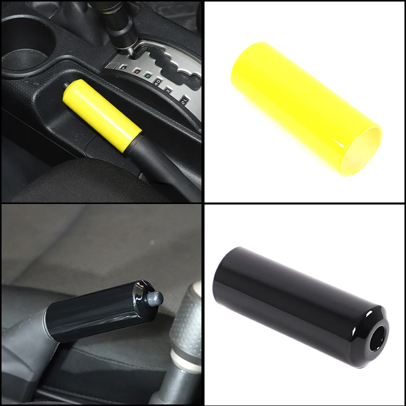 ABS Carbon Fiber Car Central Control Handbrake Lever Decorative Cover Interior Accessories Fit for Toyota FJ Cruiser 2007-2021