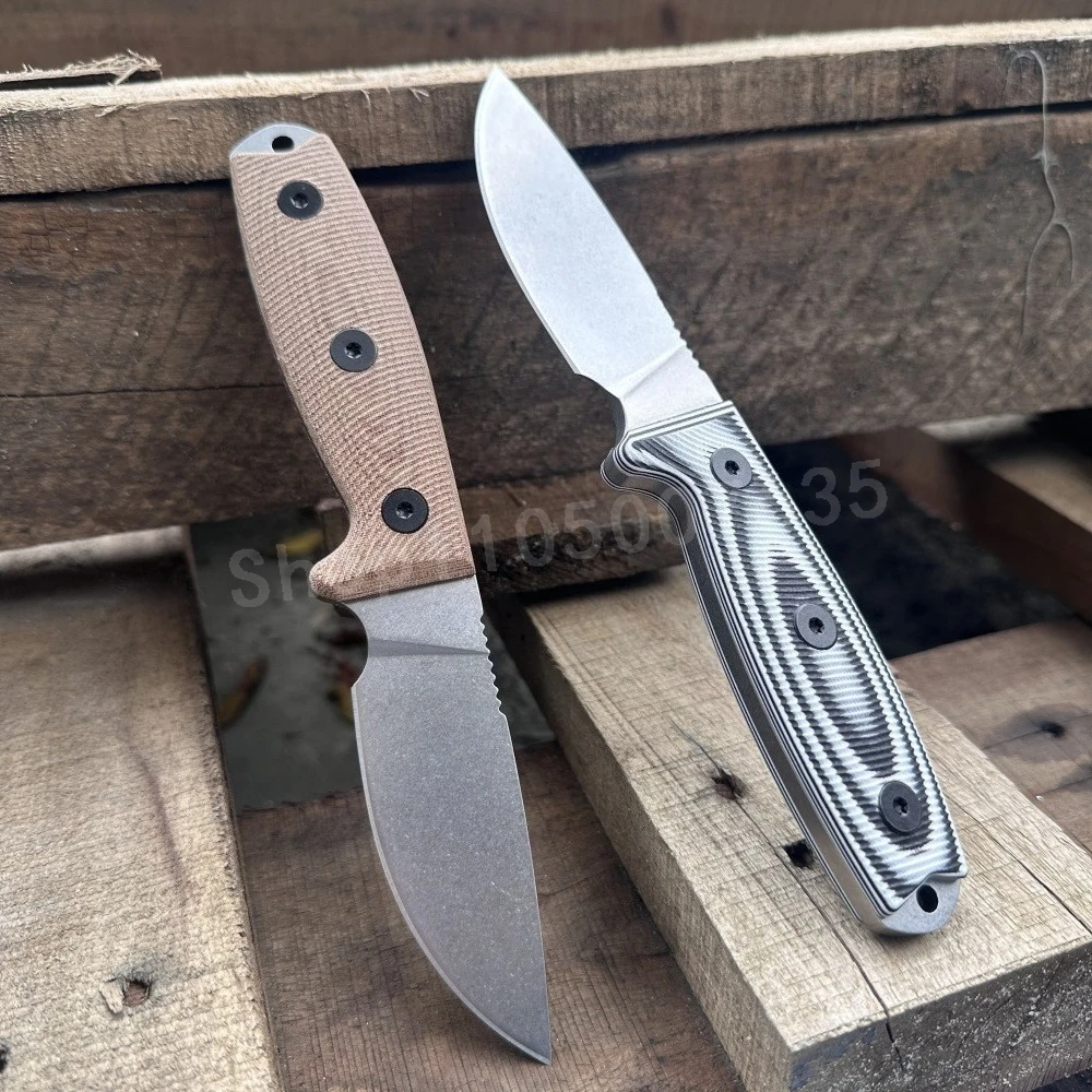 ES-3 سكين مستقيم عالي الصلابة D2 بليد G10 مقبض التخييم في الهواء الطلق بقاء المحمولة EDC العملي قطع سكين الرجال هدية