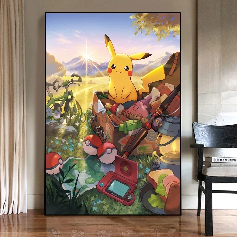 ポケモン ピカチュウ キャンバスポスター 日本製