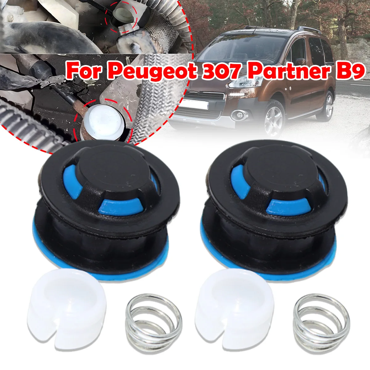

Gearbox Shifter lever Selector Connector Adapter Grommet Rod Bushing Replacement Kit For Peugeot Partner B9 2008-2018 208 807