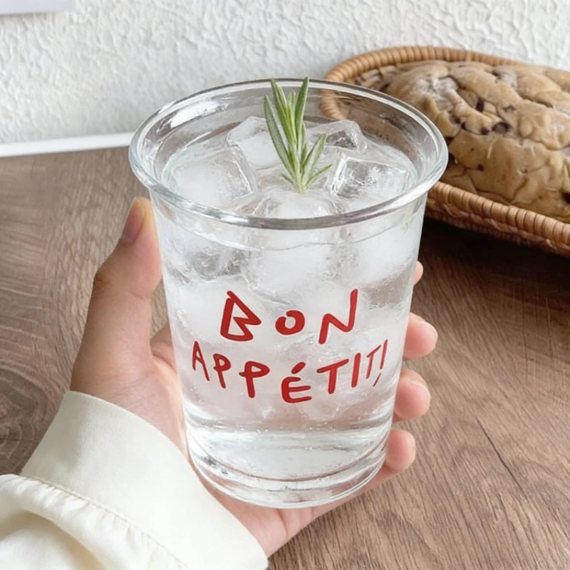 Neue Schlichte Exquisite Kaffeetasse Wasser-Milch-Tee Frühstückstassen Transparentes Modernes Trinkgeschirr für Zuhause Büro Täglicher Gebrauch Frühstück