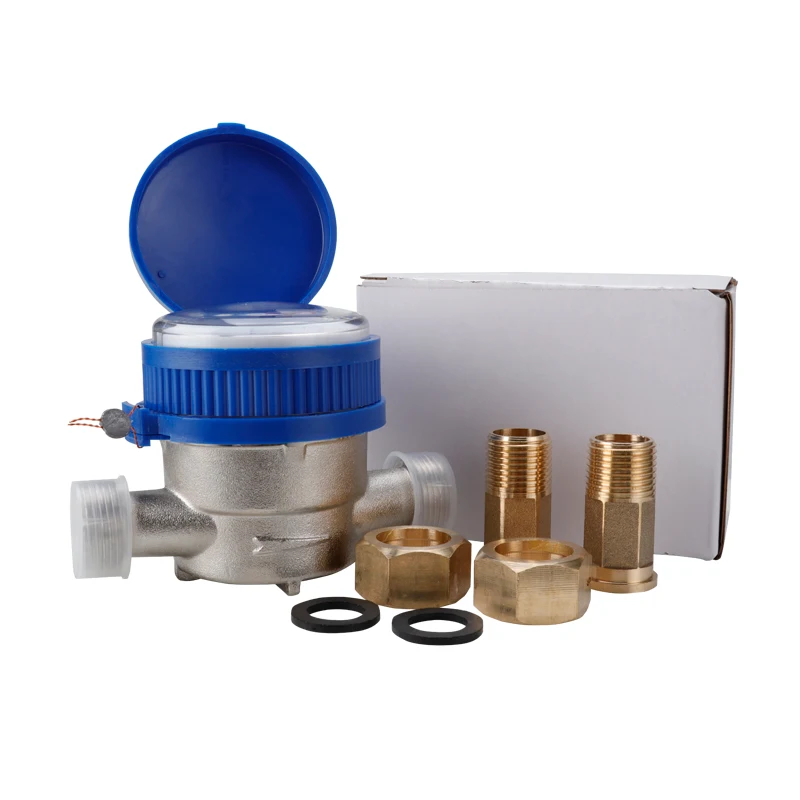 

Smart Water Flow Meter Anti-rust Copper Joints Digital Dispaly Pricise Mechanical Rotary Wing Home Cold Water Counter Flowmetre