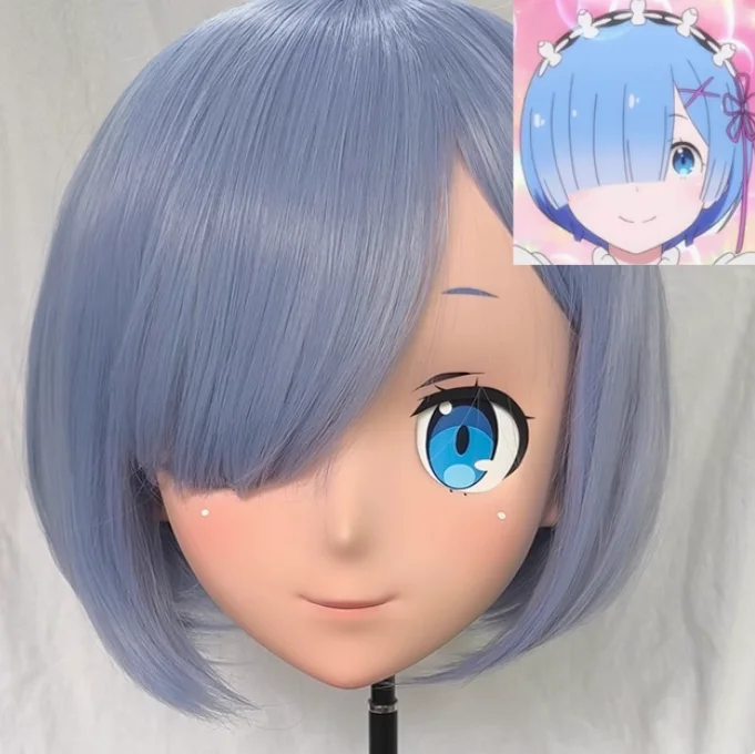 

(GLA008) Настроить персонаж Crossdress Женщина/Девушка Смола Половина/Полная голова с замком Косплей Японское аниме Ролевая маска кигуруми