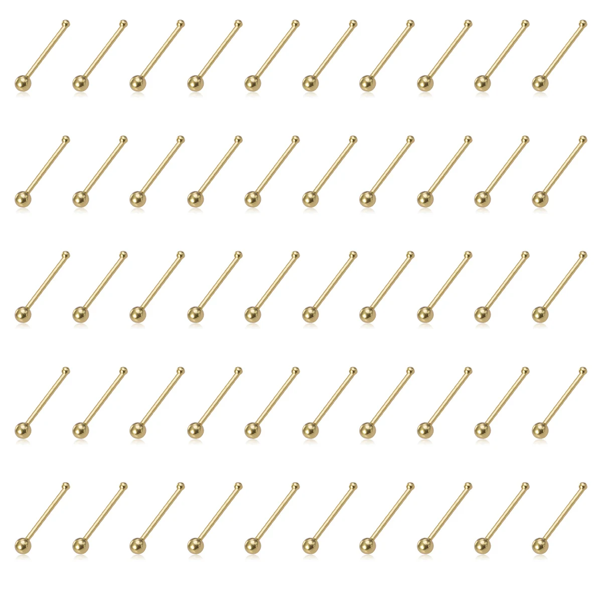 10pcs Nose Stud Rings for Women & Men, Body Piercing Jewelry