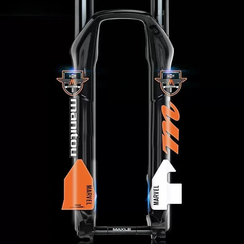 Mountain Bike Front Fork Sticker, Bicycle Fork Protective Decal, Waterproof Vinyl Wrap for MTB Fork Color Change Modification