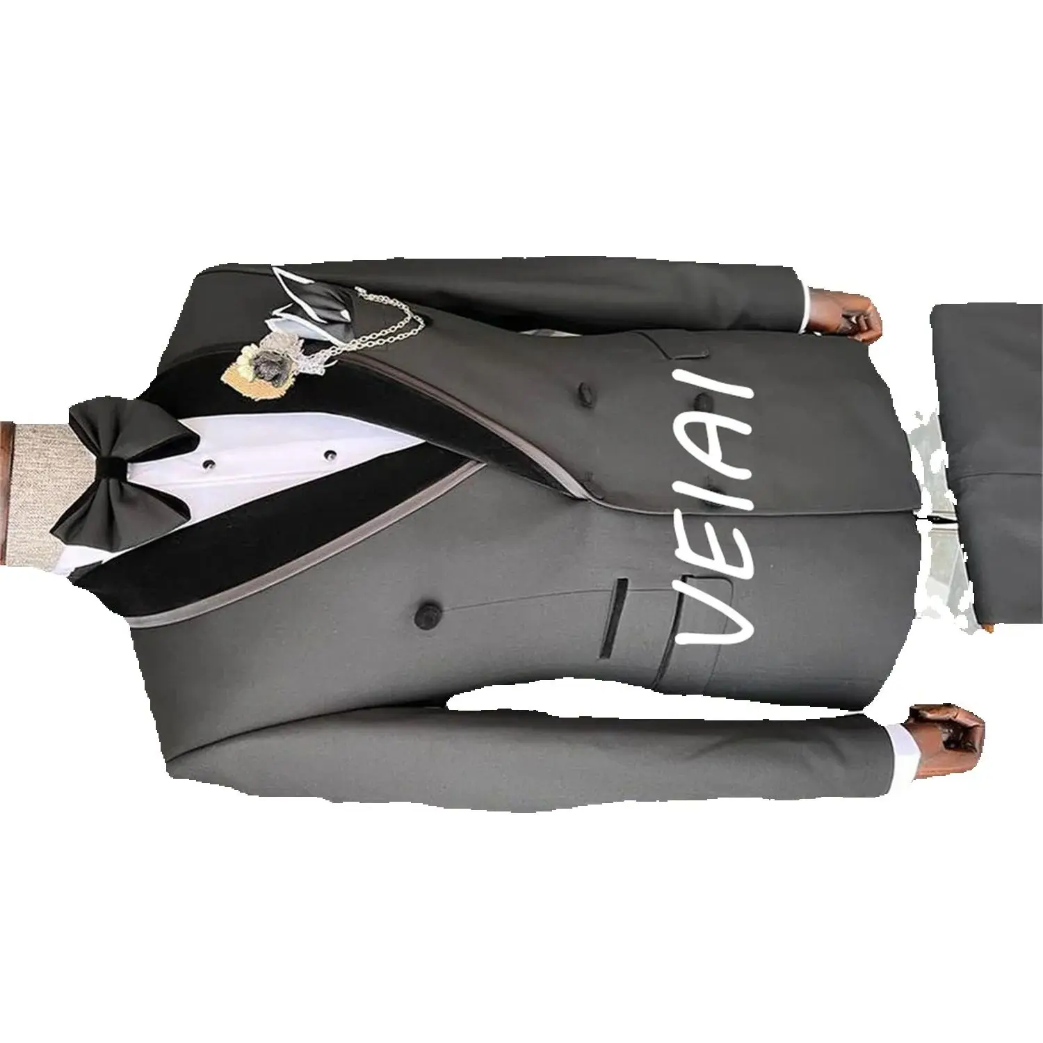 

Двубортные мужские костюмы по индивидуальному заказу, черная шаль с лацканами, Hombres Terno, свадебный выпускной, жених, повседневная куртка из двух предметов, брюки, Vestido De