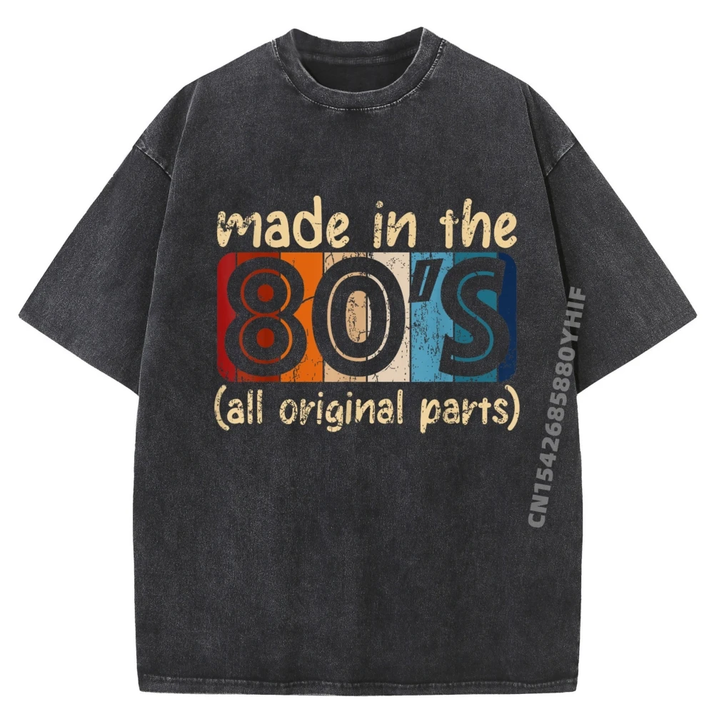 

Mens Printed Tees Made In The 80s All Original Part Clothing Brand Clothing Mens Graphic Tees Breathable Washed Shirt