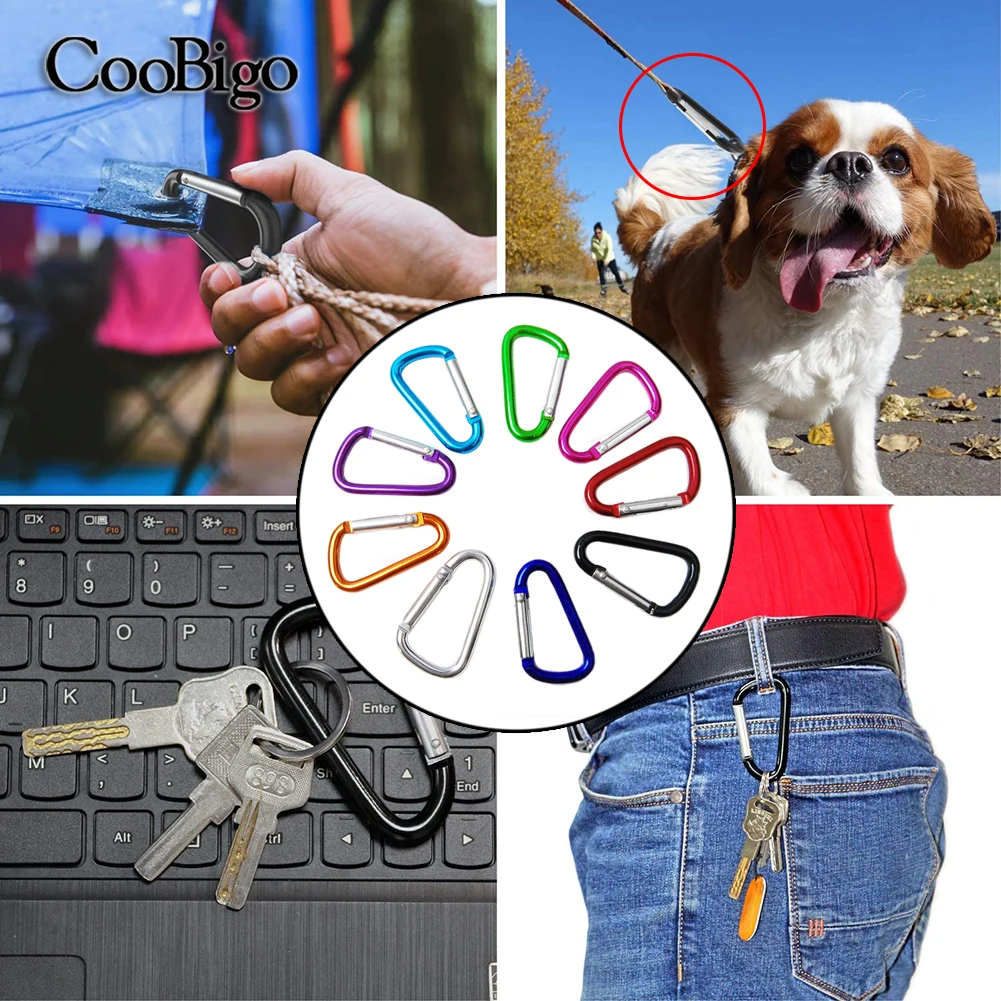 5pcs Keychain Carabiner Snap Hook Clip Set, DIY Crafts