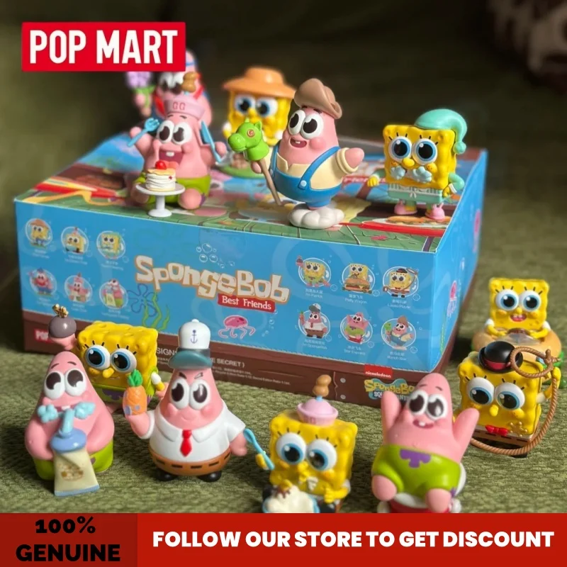 

ГОРЯЧАЯ НОВИНКА: Оригинальная серия Pop Mart Spongebob Squarepants Good Friends – коллекционная фигурка-сюрприз (Blind Box) для декора стола, милый подарок