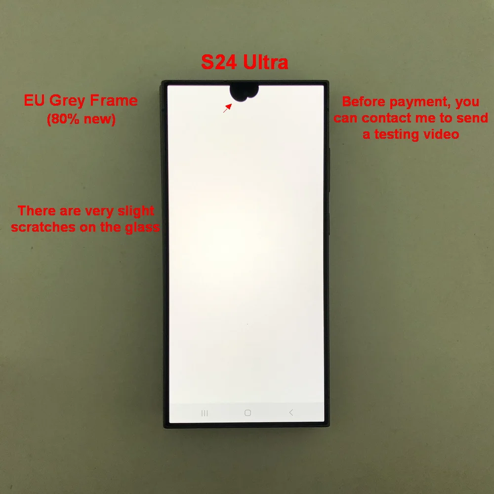 6.8' Super AMOLED For Samsung Galaxy S24 Ultra 5G S928B S928U S928E LCD Display Touch Screen Digitizer With Defects Screen image 3