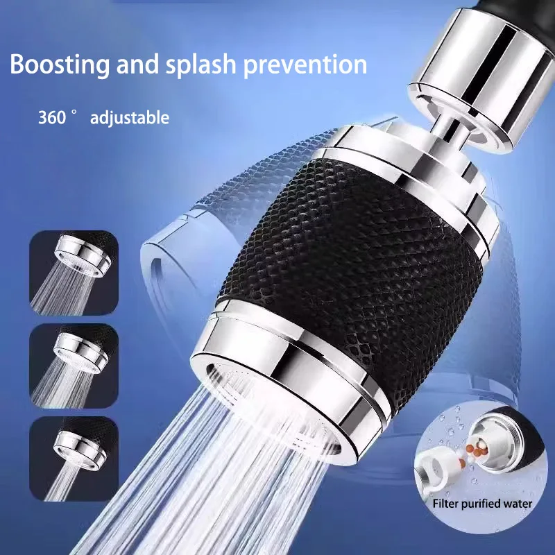 Kitchen Universal Rotating Faucet Washbasin Filter Extension Aerator New Rocker Adapter Multi-functional Anti-splash Head