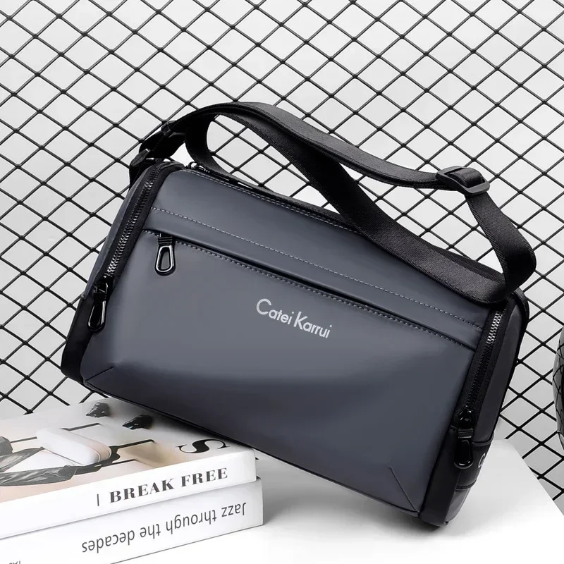 

Водонепроницаемые оксфордские сумки через плечо, мужские повседневные многослойные мужские сумки через плечо, большая вместительная сумка через плечо, мужская сумка-мессенджер