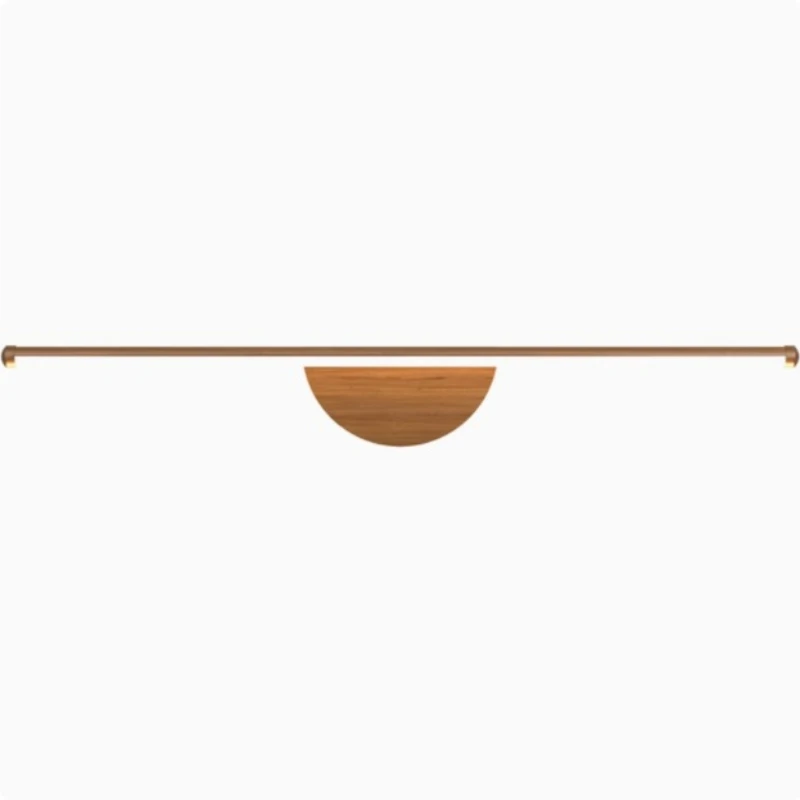 Japanese Grain Tradition Wall Lamp Nordic Dresser Mirror Light Bedside Living Room Decoration Wall Light Walnut Wood Led Luster