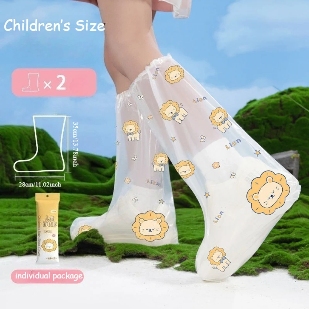 7Pairs Children's Rain Boot Covers:Disposable,Waterproof,Non-Slip,Thickened,Durable,Individually Packaged Portable Foot Covers