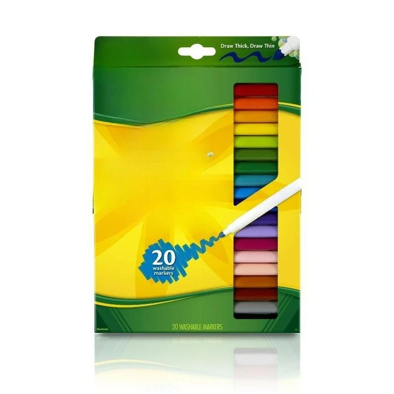 Washable Markers for Kids, 20 Ct, School Supplies, Classroom Must Haves, Bullet Journaling, Gift for Kids, Ages 3+