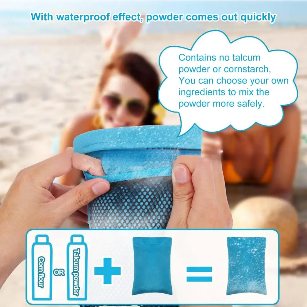 Sand Remover Beach Accessory Non-talc Sand Remover Bag Beach Sand Remover Bags Plush Fabric Skin-safe Tool for Clean for Whole