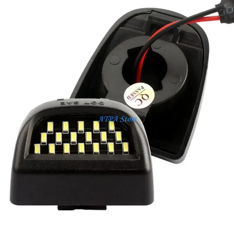 

U13C Bright Car License Plate Lamp Weatherproof PC Material Quick Mount Design