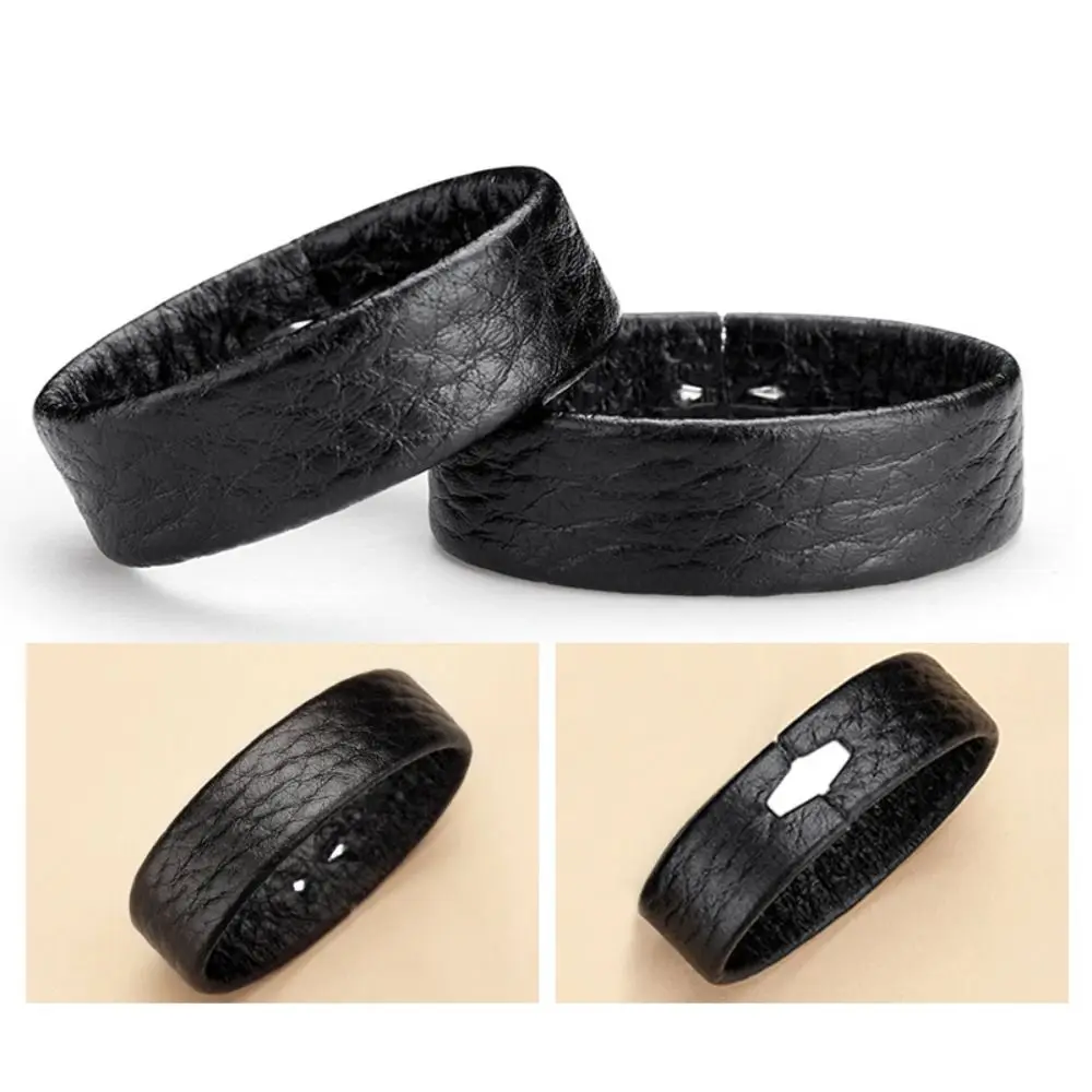 Universele Koe Lederen Heren Riem Ring Diy Delicate Taille Riem Cirkel Riem Staart Vaste Ring Riem Accessoires