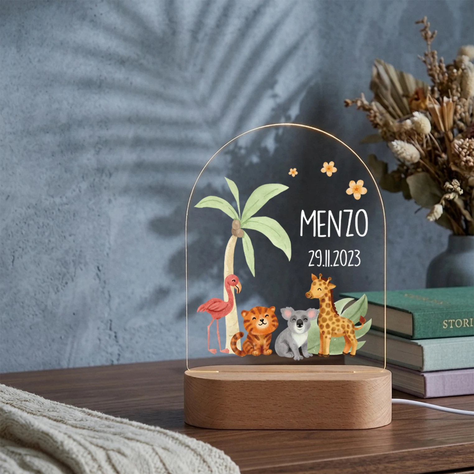 Personalizowana lampka nocna d – Baby Nursery Light recenzja i cena