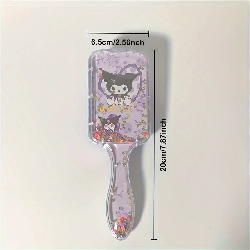 1 buah sisir bantalan udara sisir dekoratif kartun Kuromi Melody Cinnamoroll Pochacco hadiah ulang tahun cocok untuk semua jenis rambut